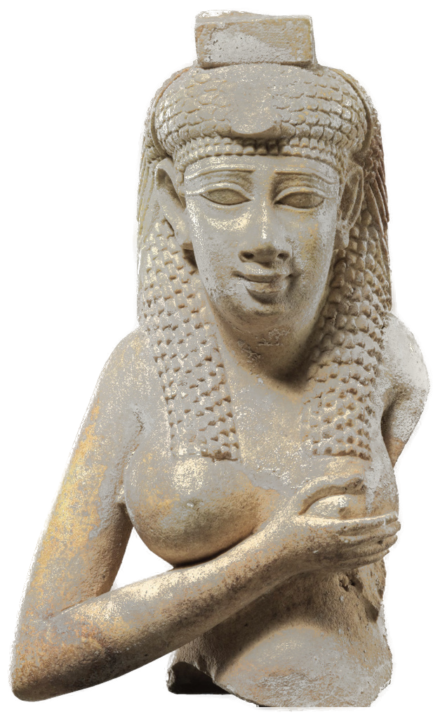 Upper part of a figure of Isis nursing Horus (The Metropolitan Museum of Art, public domain)