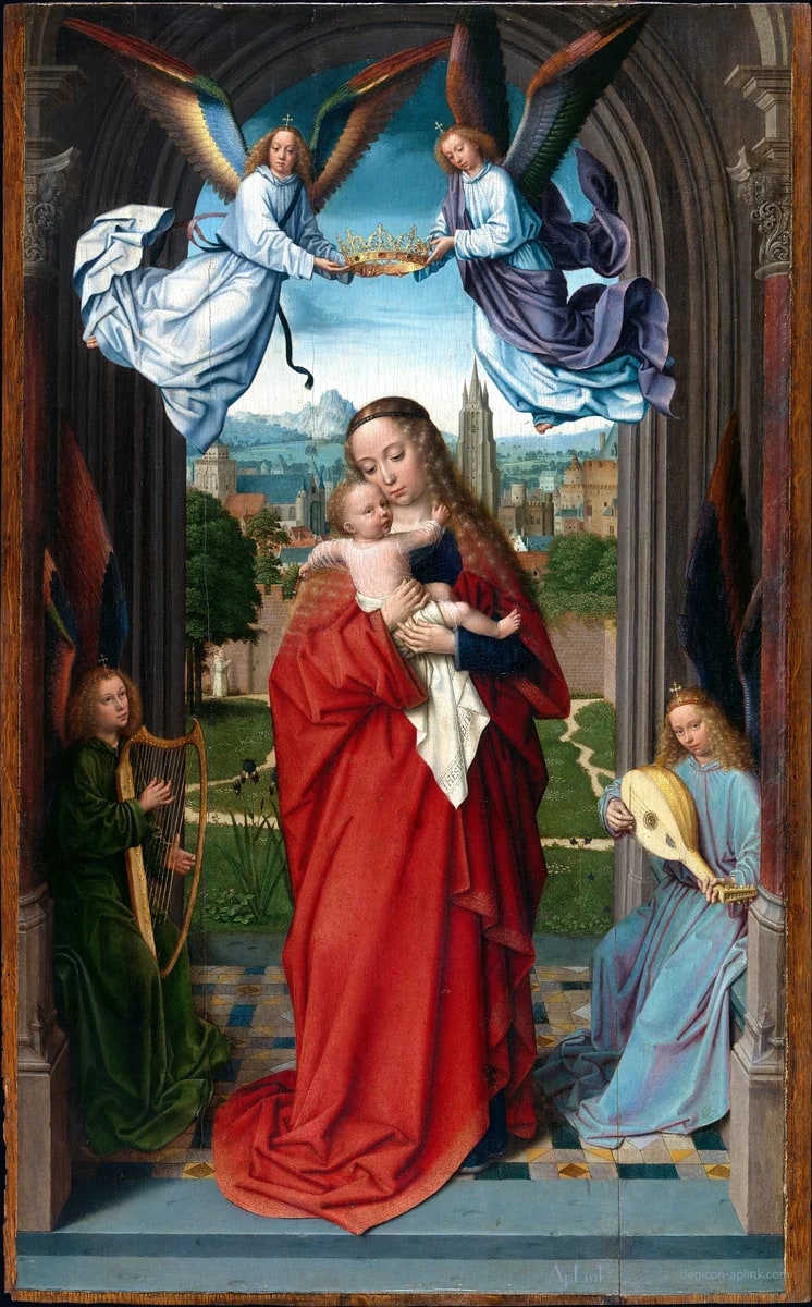 Virgin and Child with Four Angels — フィレンツェの古写真