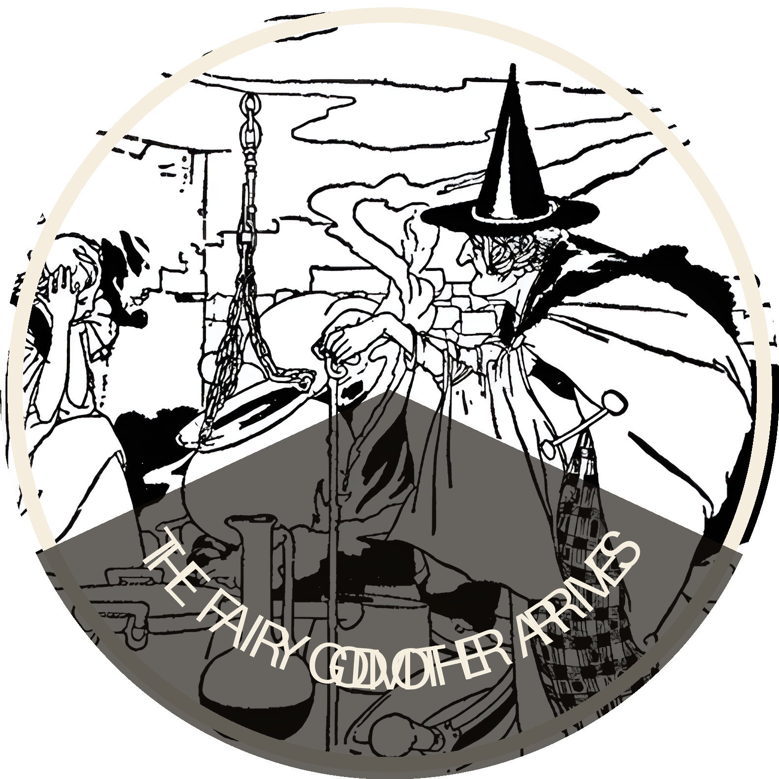 The fairy godmother arrives — 缶バッジ texture